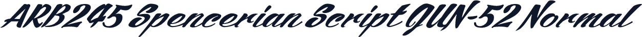 ARB245 Spencerian Script JUN-52 Normal