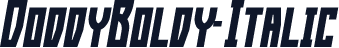 DoddyBoldy-Italic