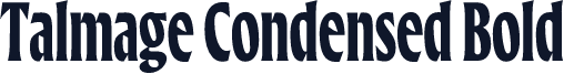 Talmage Condensed Bold