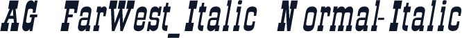 AG FarWest_Italic Normal-Italic