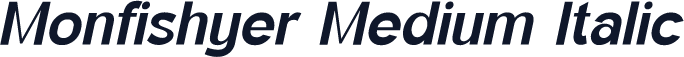 Monfishyer Medium Italic