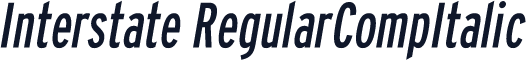 Interstate RegularCompItalic
