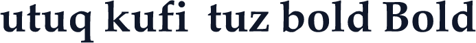 utuq kufi  tuz bold Bold