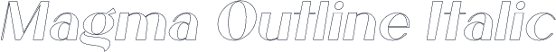 Magma Outline Italic