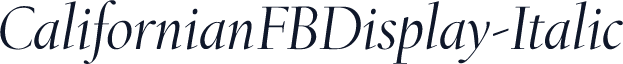 CalifornianFBDisplay-Italic