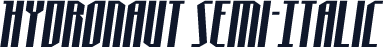 Hydronaut Semi-Italic