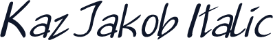 Kaz Jakob Italic