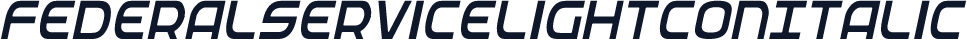 FederalServiceLightConItalic
