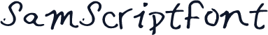 SamScriptFont