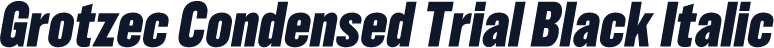 Grotzec Condensed Trial Black Italic