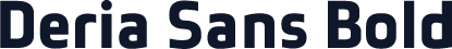 ☞Deria Sans Bold