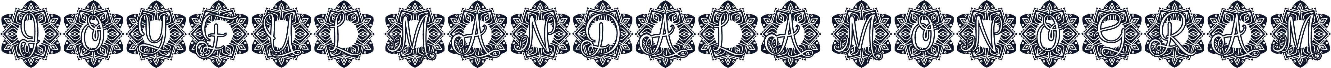 Joyful Mandala Monogram