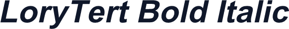 LoryTert Bold Italic