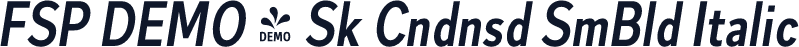 FSP DEMO - Sk Cndnsd SmBld Italic
