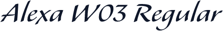 Alexa W03 Regular