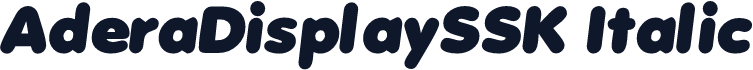 AderaDisplaySSK Italic