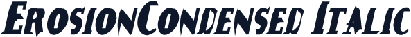 ErosionCondensed Italic