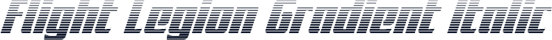 Flight Legion Gradient Italic