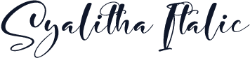 Syalitha Italic