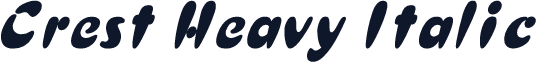 Crest Heavy Italic
