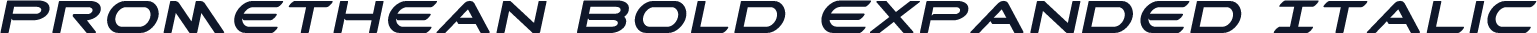 Promethean Bold Expanded Italic