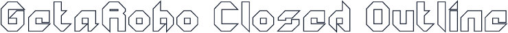 ☞GetaRobo Closed Outline
