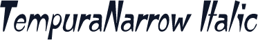 TempuraNarrow Italic