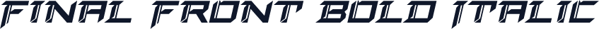 Final Front Bold Italic