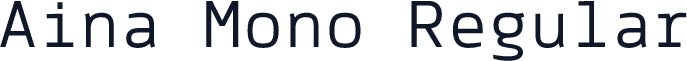 Aina Mono Regular