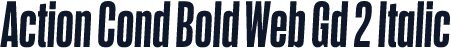 Action Cond Bold Web Gd 2 Italic
