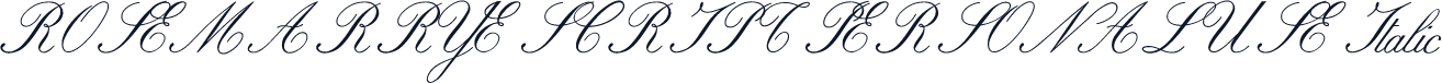 ROSEMARRYE SCRIPT PERSONAL USE Italic