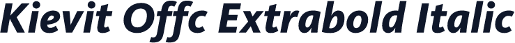 Kievit Offc Extrabold Italic