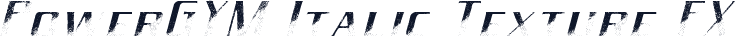 PowerGYM Italic Texture FX