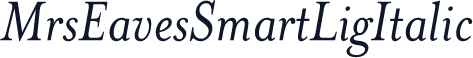 MrsEavesSmartLigItalic