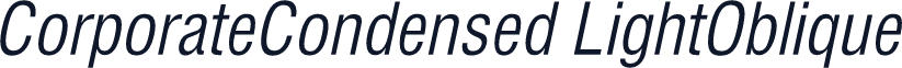 CorporateCondensed LightOblique