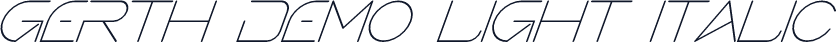 Gerth Demo Light Italic