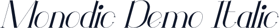 Monodic Demo Italic