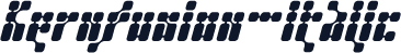 Kernfusion-Italic