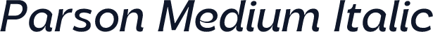 Parson Medium Italic