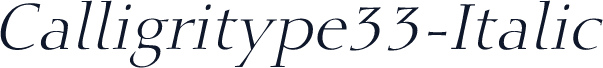 Calligritype33-Italic