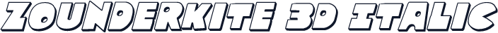 Zounderkite 3D Italic