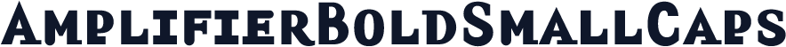 AmplifierBoldSmallCaps