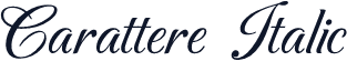 Carattere  Italic