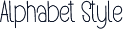 Alphabet Style