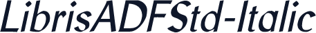 LibrisADFStd-Italic