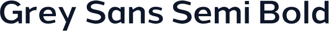 Grey Sans Semi Bold