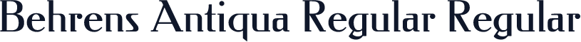 Behrens Antiqua Regular Regular