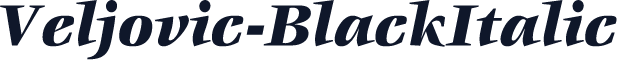 Veljovic-BlackItalic