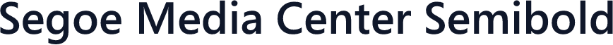 Segoe Media Center Semibold