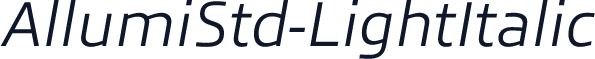 AllumiStd-LightItalic